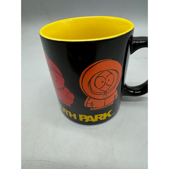 South Park Ceramic Mug Black & Featuring Characters Kyle Stan Kenny Cartman READ - Picture 2 of 5